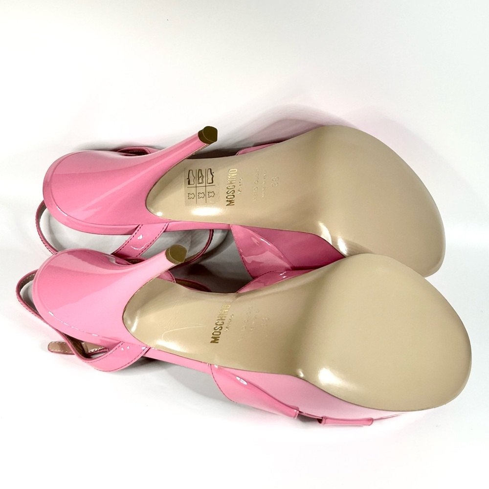 New Moschino Platform Sandals Pink Size 38EU/8US - Picture 3 of 5
